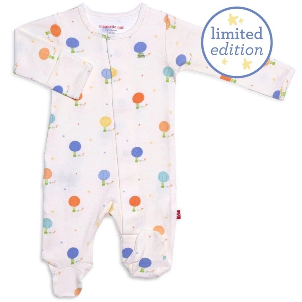Magnetic Me Colorful Balloon Print Footie